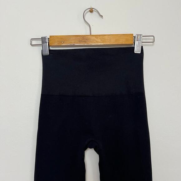 SPANX Black Seamless Tummy Control Slimming Zipper Ankle Leggings Small - Picture 3 of 8